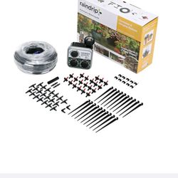 Save time and money when you switch from manual plant watering to effortless drip water irrigation. Complete kit with timer