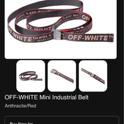 Off White Industrial Belt