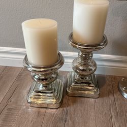 Pottery Barn Candle Pillars 