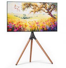 Tripod TV Floor Stand with Wood Legs new