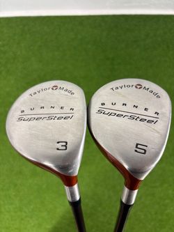 TaylorMade Burner SuperSteel 3 & 5 Fairway Woods