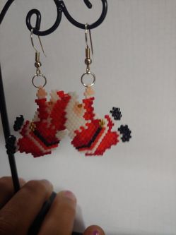 Earrings Hanging santa
