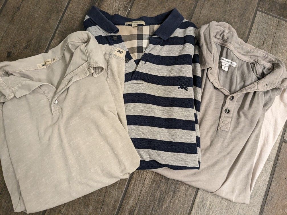 4 Men's Polo Shirts Large