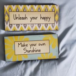 Carson Motivation Wall Decor Yellow