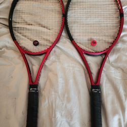 (2) Dunlop CX200 LS Tennis Racquets