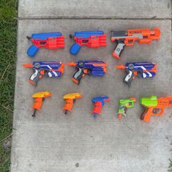 Multiple Nerf Guns In Good Condition For Sale