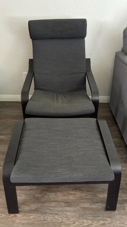 IKEA Chair and Ottoman