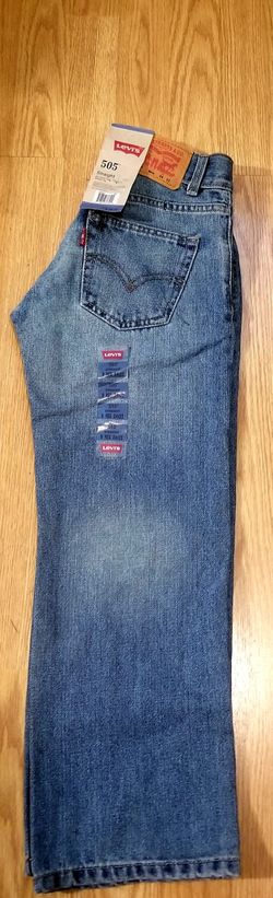 Levi 505 young boys jeans..size 24x22 youth..Brand New!