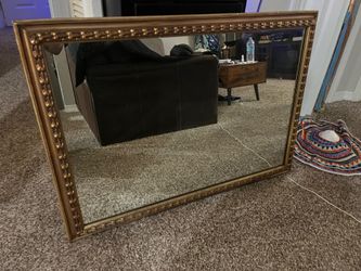 Nice gold wooden frame mirror 40x20
