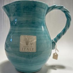Italian Ceramic Pitcher Made in Italy