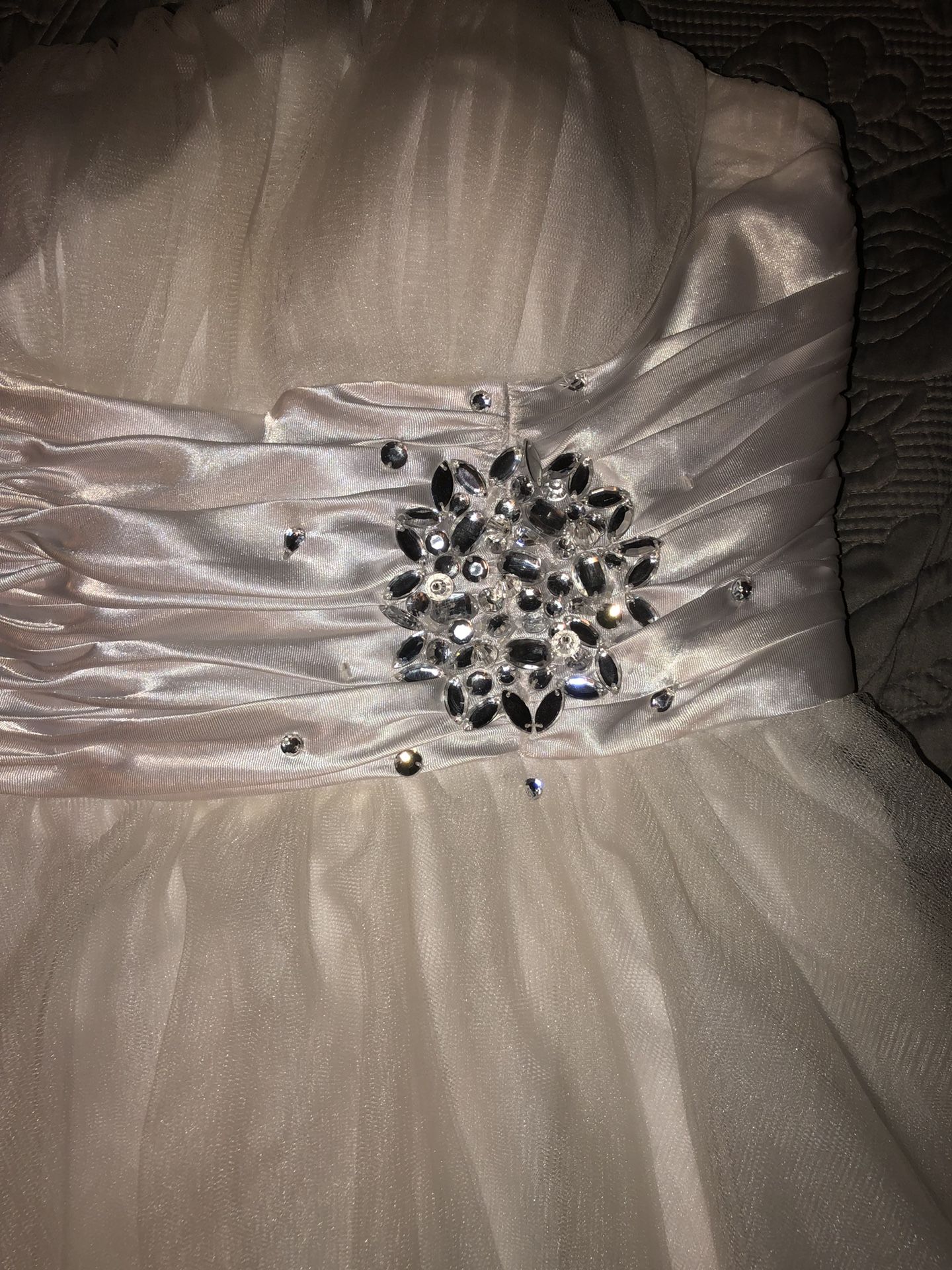 CUTE WHITE PROM DRESS