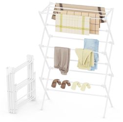 NEW 3-Tier Foldable Clothes Drying Rack – Indoor/Outdoor Laundry Drying Stand