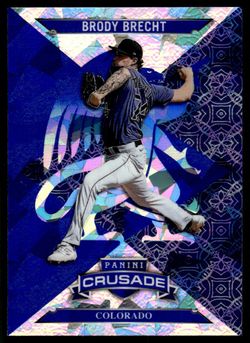 2025 Panini Crusade Blue Brody Brecht #62 Colorado Rockies A