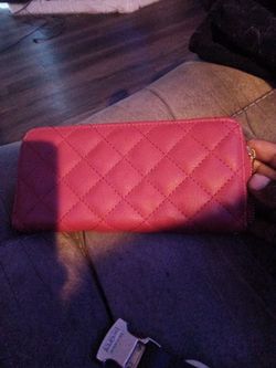 Red Diamond Pattern wallet/bag