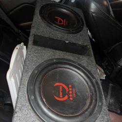 Car speaker Plus Amp Great Condition