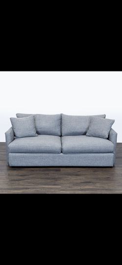 *Free Delivery* Gray Crate & Barrel Couch Sofa 3 Seater