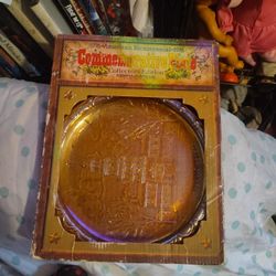 VINTAGE INDIANA & CO. GOLD BICENTENNIAL 1(contact info removed)  CARNIVAL GLASS INDEPENDENCE HALL PLATE 