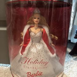 Mattel Holiday Celebration 2001 Barbie Doll 