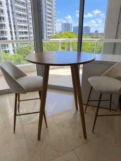 Oak Wood Bar Table