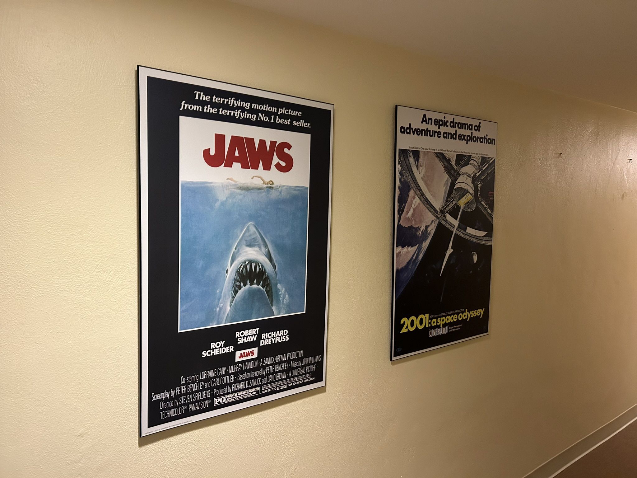 Set Of 4 Wood Mount Movie posters
