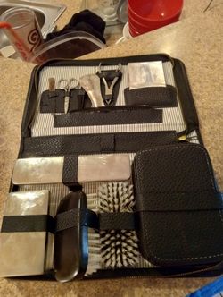 Vintage Never Used Men's Grooming Set Carrying Case