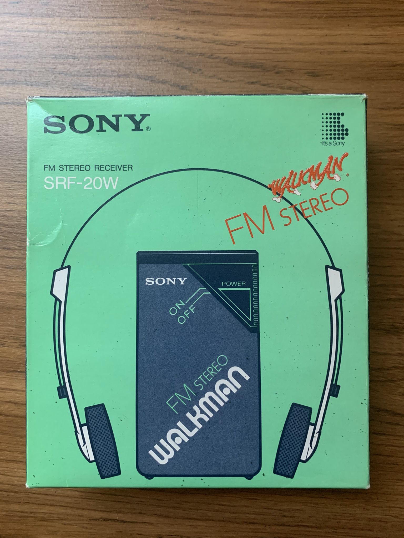 Vintage Sony SRF-20W FM Stereo Walkman 