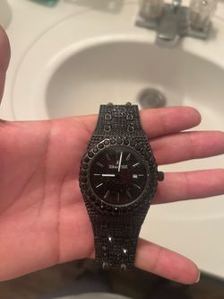 Black iced out audemer piguet(ap)