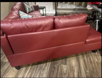 Red sofa