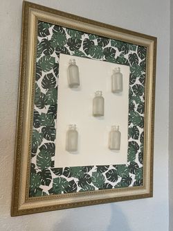 Plant Propagation Gold Frame Monstera Wall Decor