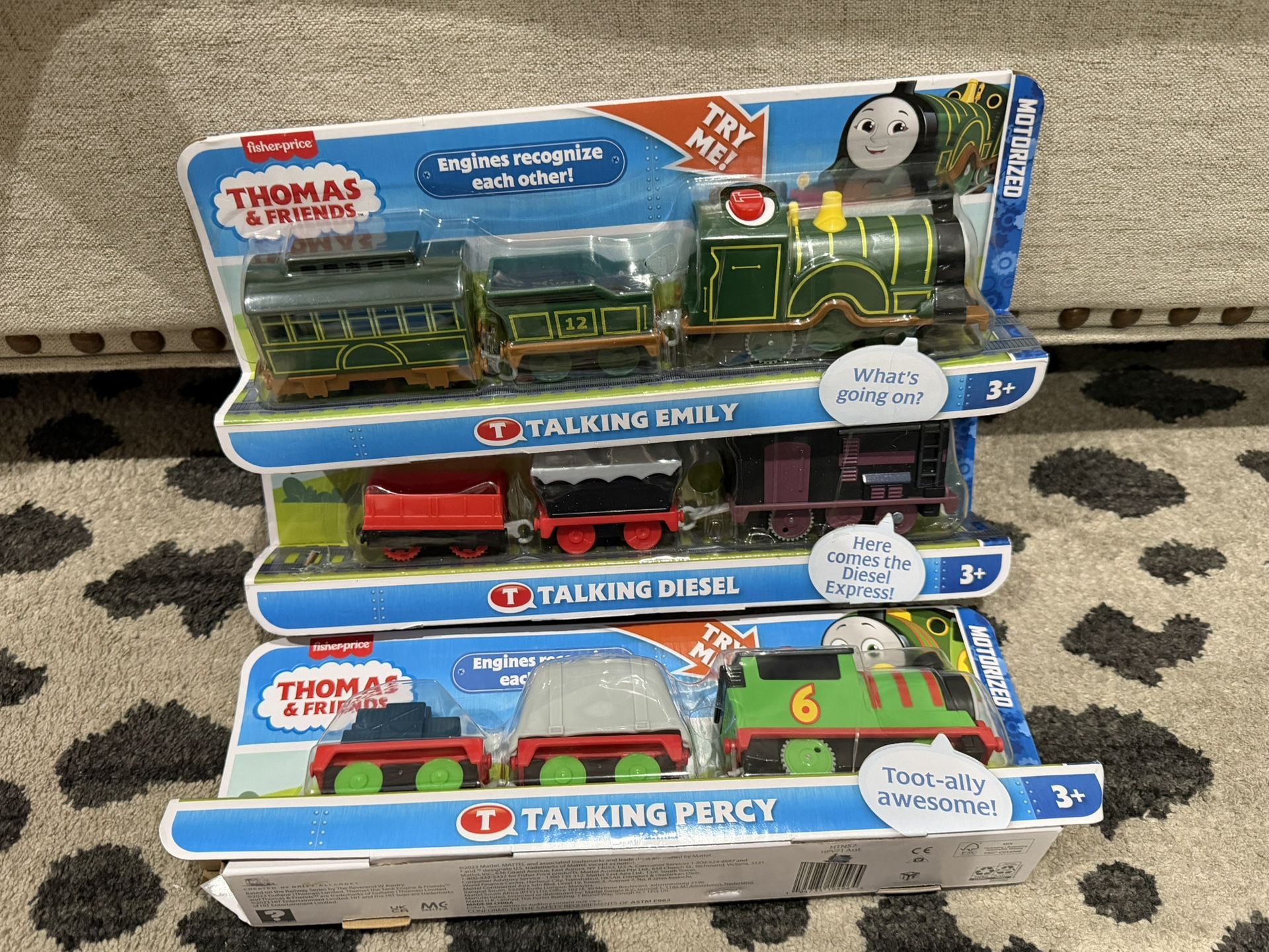 Thomas Friends Motorized Talking Emily Percy Diesel