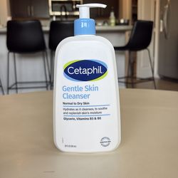 Cetaphil Gentle Skin Cleanser, glycerin, Vitamins B3 and B, normal to dry skin