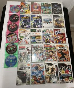 Wii Video Games - $5 EACH