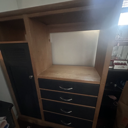 Boys dresser with locker