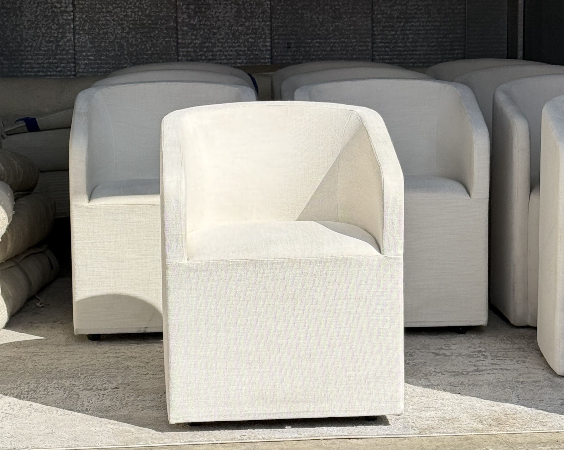 Restoration Hardware Ellison Barrel Back Dining Chairs 8