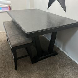 Dinner Table With Bench
