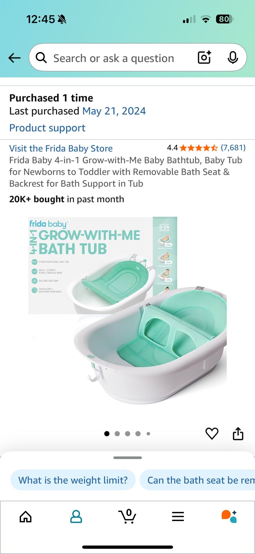 Frida Baby Bath Tub