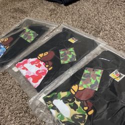 Bape with baby milo Size L EACH 