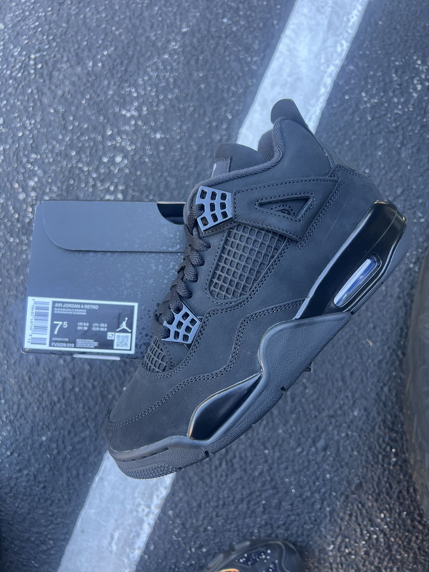 Air Jordan 4 Retro Black Cat 2025