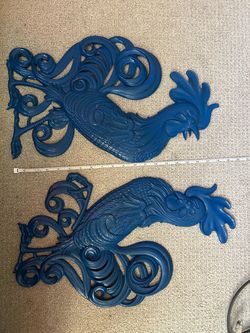 Vintage Cast Iron Roosters