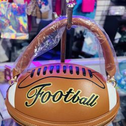 Brown Football Purse