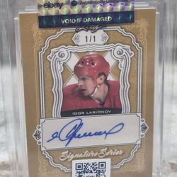 Igor Larionov 1/1 Auto Card