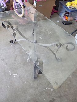 Coffee table, tv as well.