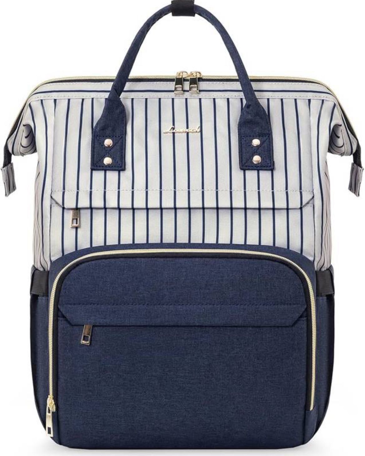 New Lovevook Work Laptop Backpack for Women - Stripe Navy