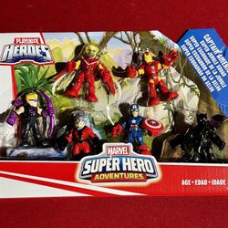 Playskool Heroes Super Hero Adventures Captain America Super Jungle Squad 6 pack