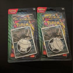 2 Sealed Pokémon Zarude Booster Pack Blister Bundles with Coins