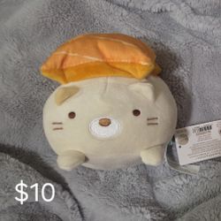 Sumikko Gurashi Neko Salmon Nigiri Plush