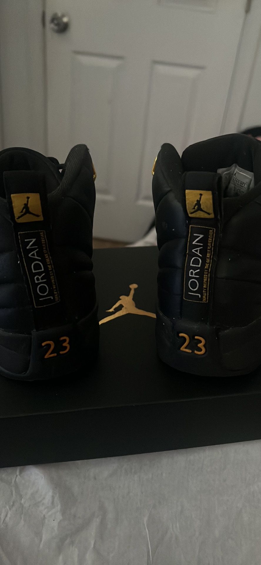 Jordan 12 Black Taxi 5.5Y ( Grade School )