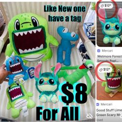$8 For All children Toys/plushies Rainbow friends,etc like new great for this season decor also