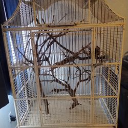 Large Wrought Iron Bird Cage