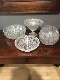 World's Finest Imperlux Handcut Lead Crystal Bowl Set OR Sold Separately!